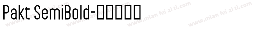 Pakt SemiBold字体转换